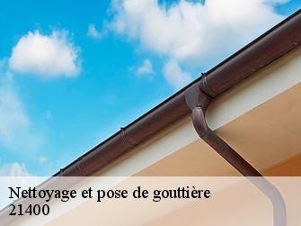 Nettoyage et pose de gouttière  21400